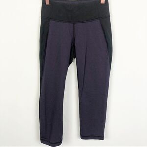 LUCY | Powermax Crop Leggings Black Purple Women’s Size X-Small